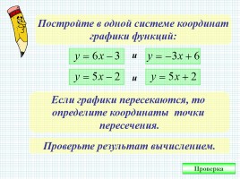 Взаимное расположение графиков линейных функций, слайд 9
