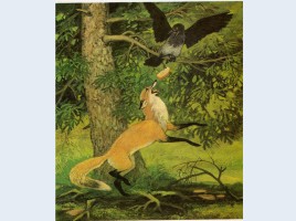Урок литературного чтения в 3 классе - И.А. Крылов «Ворона и лисица», слайд 21