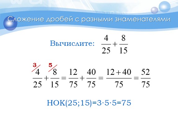 Проект по математике 6 класс дроби