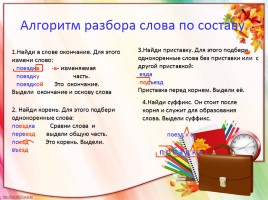 Урок русского языка 3 класс «Состав слова», слайд 8