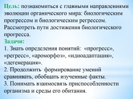 Основные направления эволюционного процесса, слайд 2