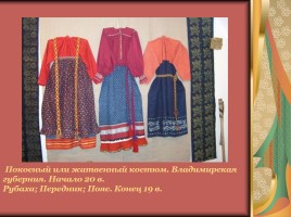 Народные костюмы Владимирской губернии, слайд 11