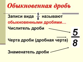 Урок №51 «Обыкновенные дроби», слайд 15