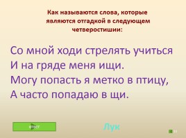 Лингвистическая игра «Умники и умницы», слайд 13