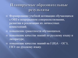 Создание педагогических условий для достижения личностных результатов обучения детей с ОВЗ, слайд 15