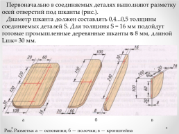 Технология соединения деталей шкантами и шурупами в нагель, слайд 4