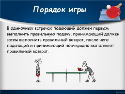 Настольный теннис правила игры, слайд 11