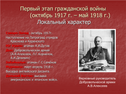 Начало гражданской войны в России, слайд 7