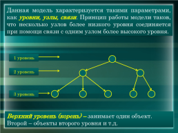 Иерархическая и сетевая модели данных, слайд 3