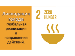 Ликвидация голода глобальная реализация и направления действий.