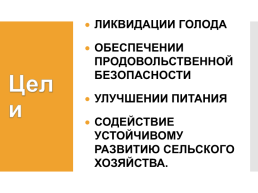 Ликвидация голода глобальная реализация и направления действий., слайд 2