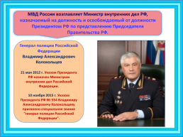 МВД России: задачи, структура, руководство, слайд 10