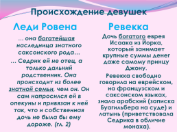 Женские образы в романе Вальтера скотта «Айвенго», слайд 6