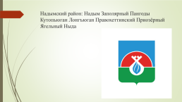 Символы Ямало-Ненецкого автономного округа и города новый Уренгой, слайд 9