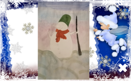 Поэтапное рисование снеговика, слайд 10