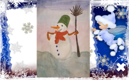 Поэтапное рисование снеговика, слайд 11