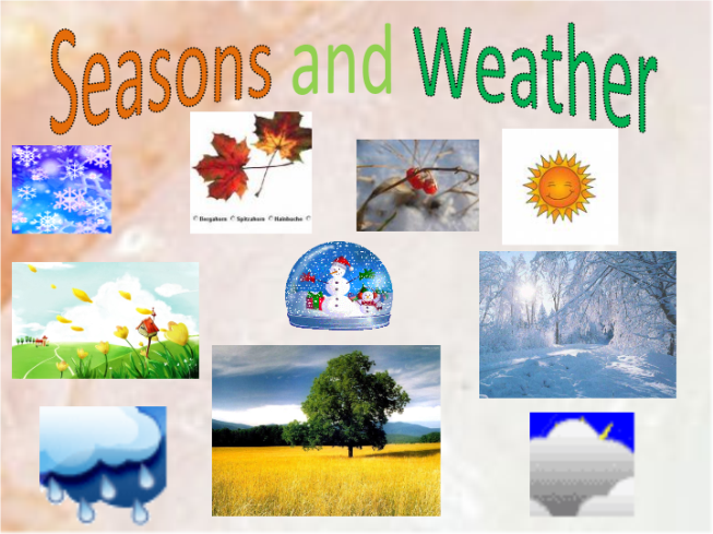 Seasons and weather презентация 2 класс