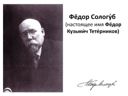 Фёдор Сологу́б, слайд 1