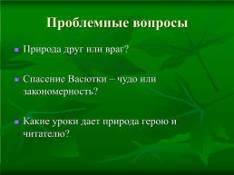 Урок по рассказу В.П. Астафьева «Васюткино озеро», слайд 18