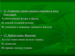 Урок по рассказу В.П. Астафьева «Васюткино озеро», слайд 24