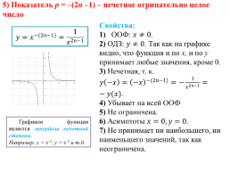 Степенная функция в зависимости от показателя, слайд 14