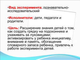 «Эксперимент посадки лука в старшей группе «непоседы», слайд 2