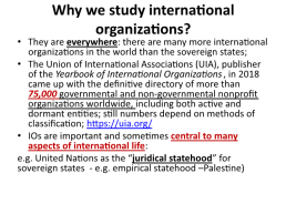 Lecture 1 introduction to international organizations, слайд 7