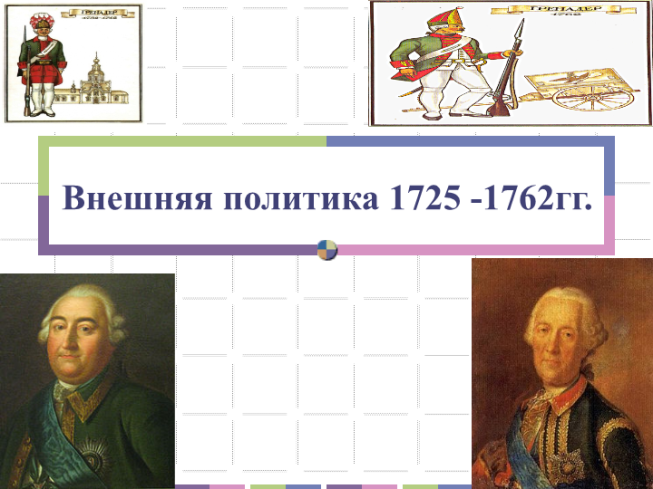 Внешняя политика 1725 -1762гг.