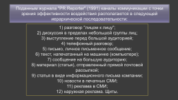 Психология общения. Занятие 4 «общение – как обмен информацией», слайд 9