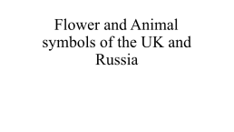 Flower and animal symbols of the uk and russia, слайд 1