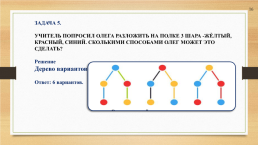 Элементы комбинаторики. Способы решения комбинаторных задач, слайд 19