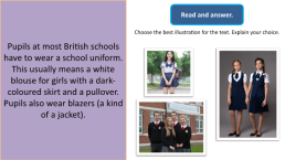 School uniform. Презентация к уроку в начальной школе, слайд 8