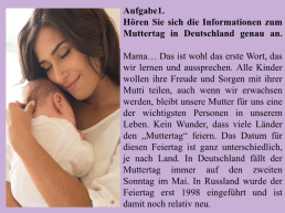 К уроку Muttertag in Deutschland, слайд 6