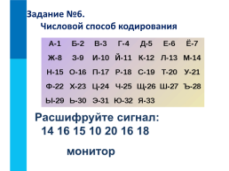 В мире кодов. Способы кодирования информации, слайд 20