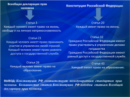 Разработка урока по теме Конституция Российской Федерации, слайд 8