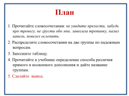 Конспект урока русского языка Дополнение и его виды, слайд 10