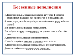 Конспект урока русского языка Дополнение и его виды, слайд 13