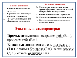Конспект урока русского языка Дополнение и его виды, слайд 18