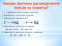 Пояса планеты. 7-й класс, слайд 7