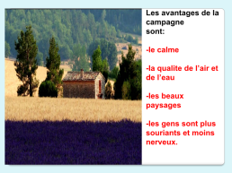 Урок французского языка по теме Город и деревня, слайд 3