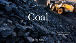 Kspeu. Coal
