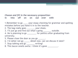 Фразовый глагол go (в рамках подготовки к егэ по английскому языку), слайд 10