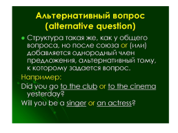 Типы вопросов в английском языке, слайд 13