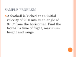 Projectile motion, слайд 30