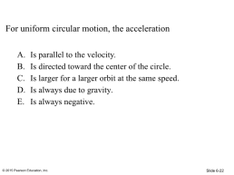 Uniform circular motion, слайд 22