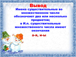 Русский язык 4 класс. Множественное число имён существительных, слайд 9