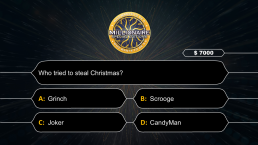 Who wants to be a Millionaire CHRISTMAS EDITION, слайд 17
